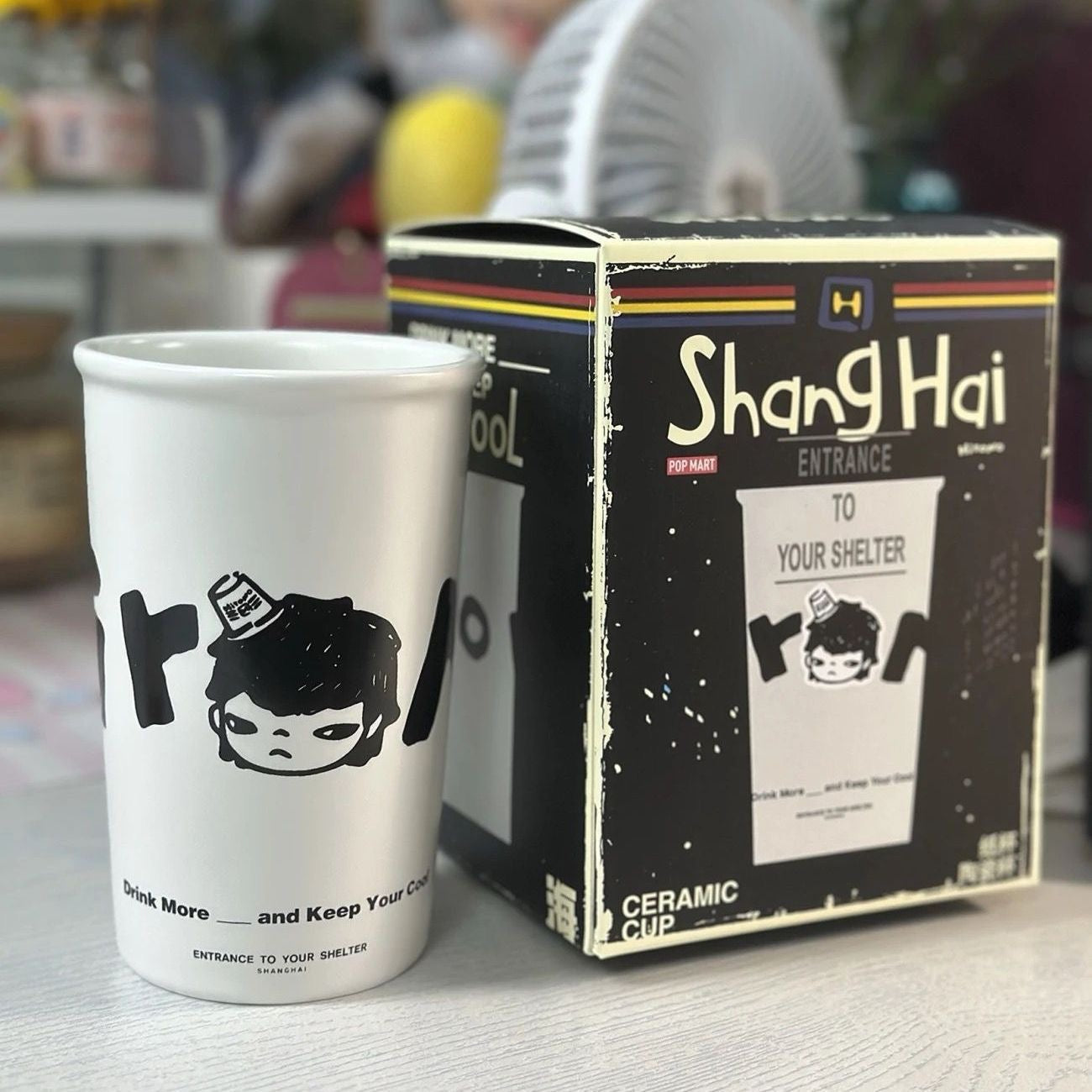 Hirono Convenience Store Roaming Series - Paper Cup Ceramic Mug (White)