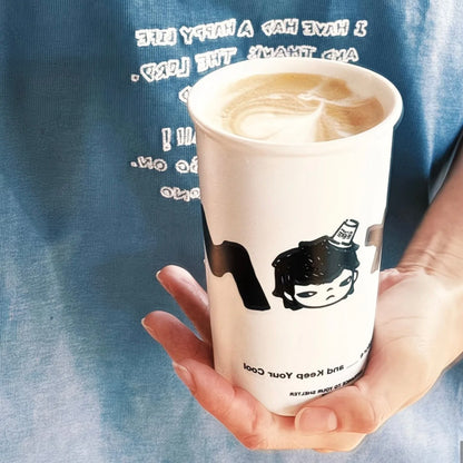 Hirono Convenience Store Roaming Series - Paper Cup Ceramic Mug (White)