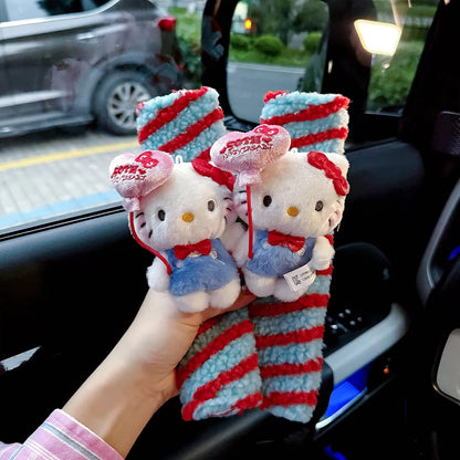 Hello Kitty 50th Anniversary Car Seatbelt Protectors