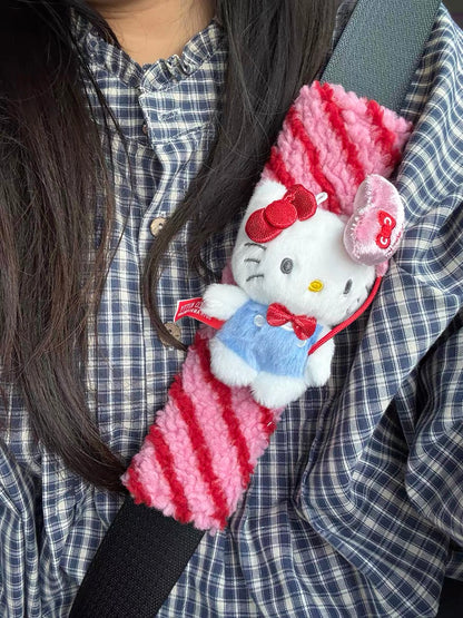 Hello Kitty 50th Anniversary Car Seatbelt Protectors