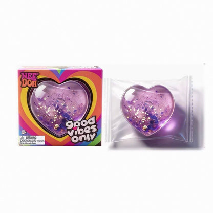 Needoh Heart-Shaped Squeeze Toy: Super Soft, Cute, Compact, and Portable Office Stress-Relief Toy