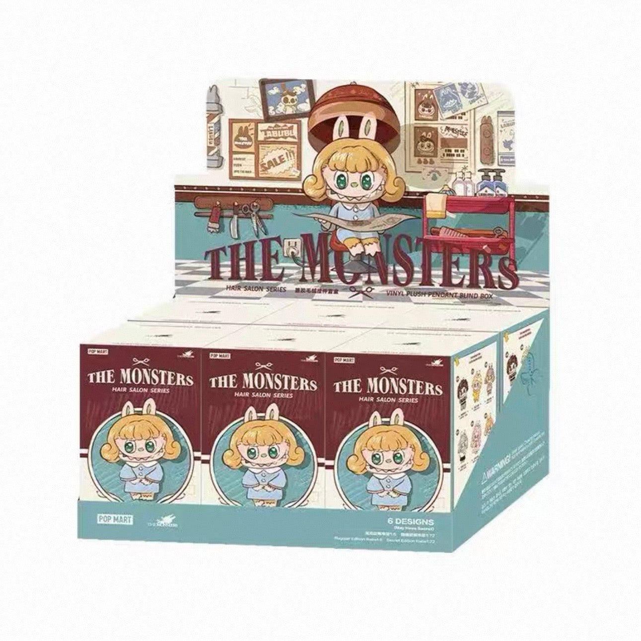 THE MONSTERS Hair Salon Series - Vinyl Plush Pendant Blind Box