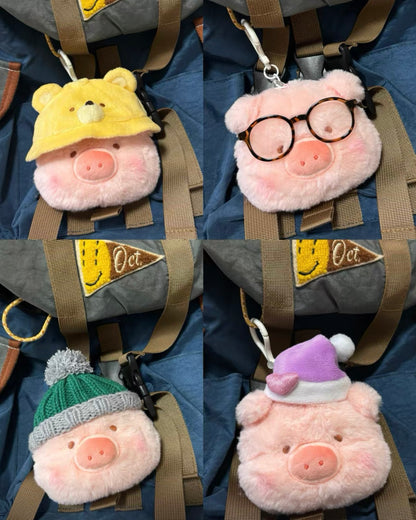 LuLu Pig Head Plush Pendant