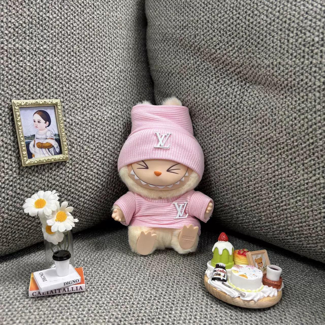 Labubu Chanel-Style Doll Outfit Set
