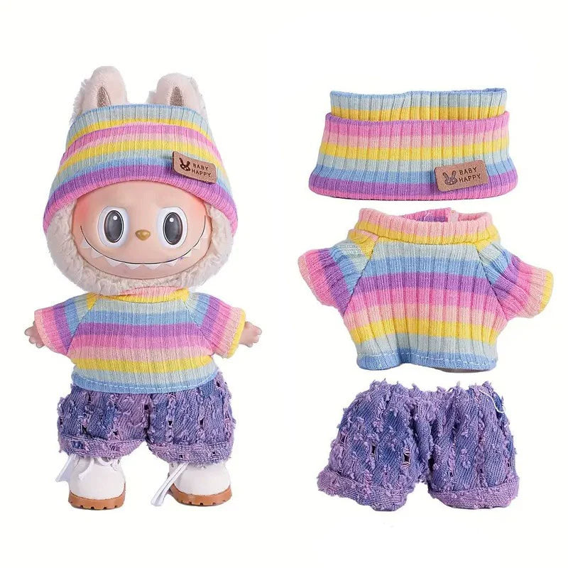 LABUBU doll clothes – sweater outfit set