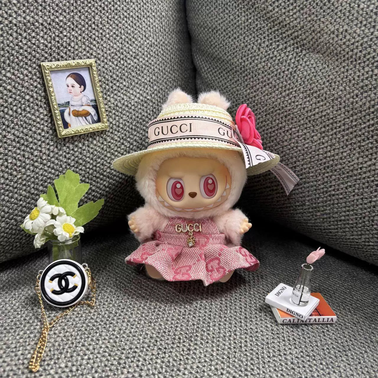 Labubu Chanel-Style Doll Outfit Set