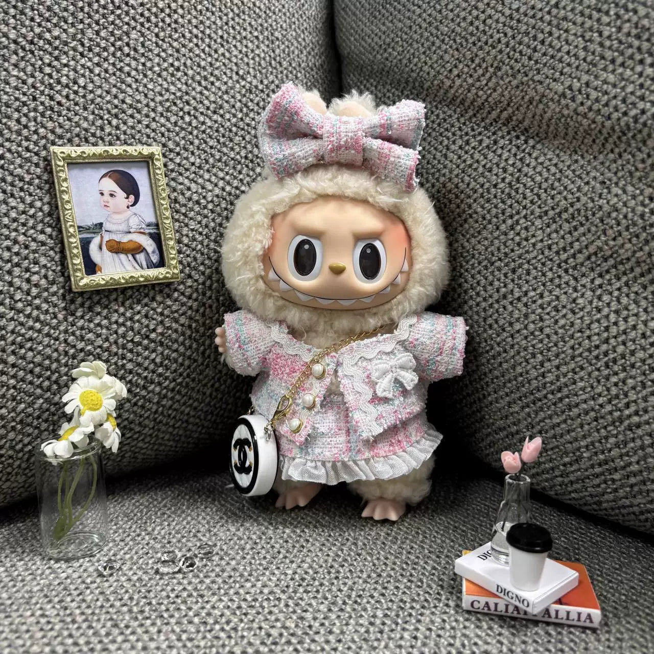 Labubu Chanel-Style Doll Outfit Set