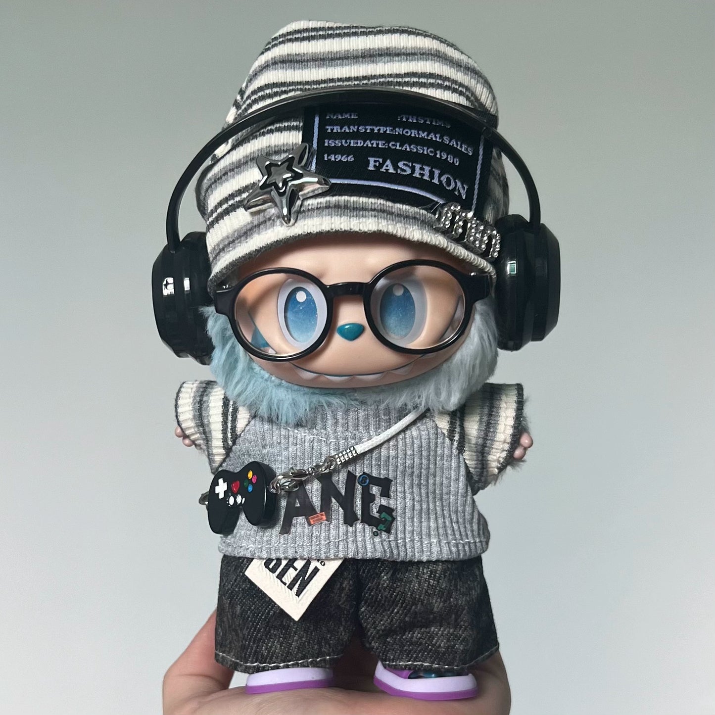 Labubu Doll Outfit | Grey Set