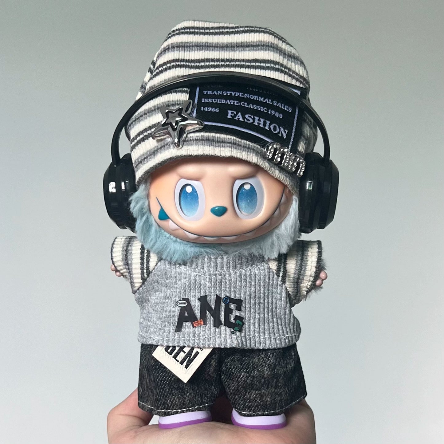 Labubu Doll Outfit | Grey Set