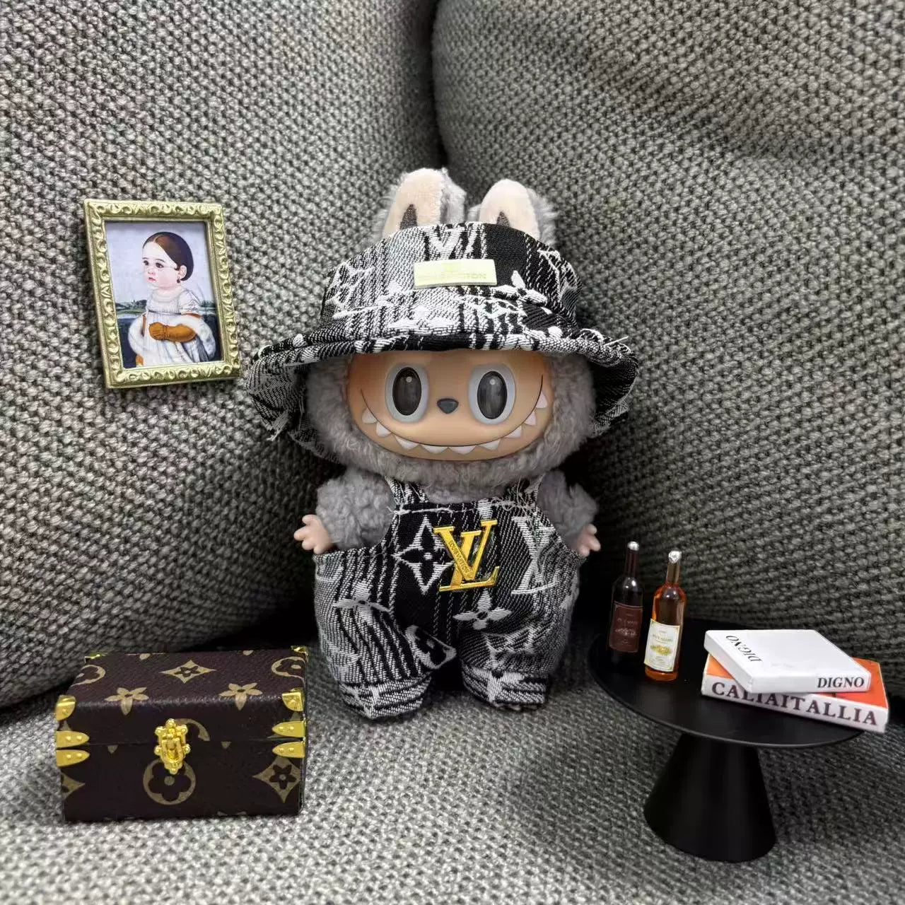 Labubu Chanel-Style Doll Outfit Set