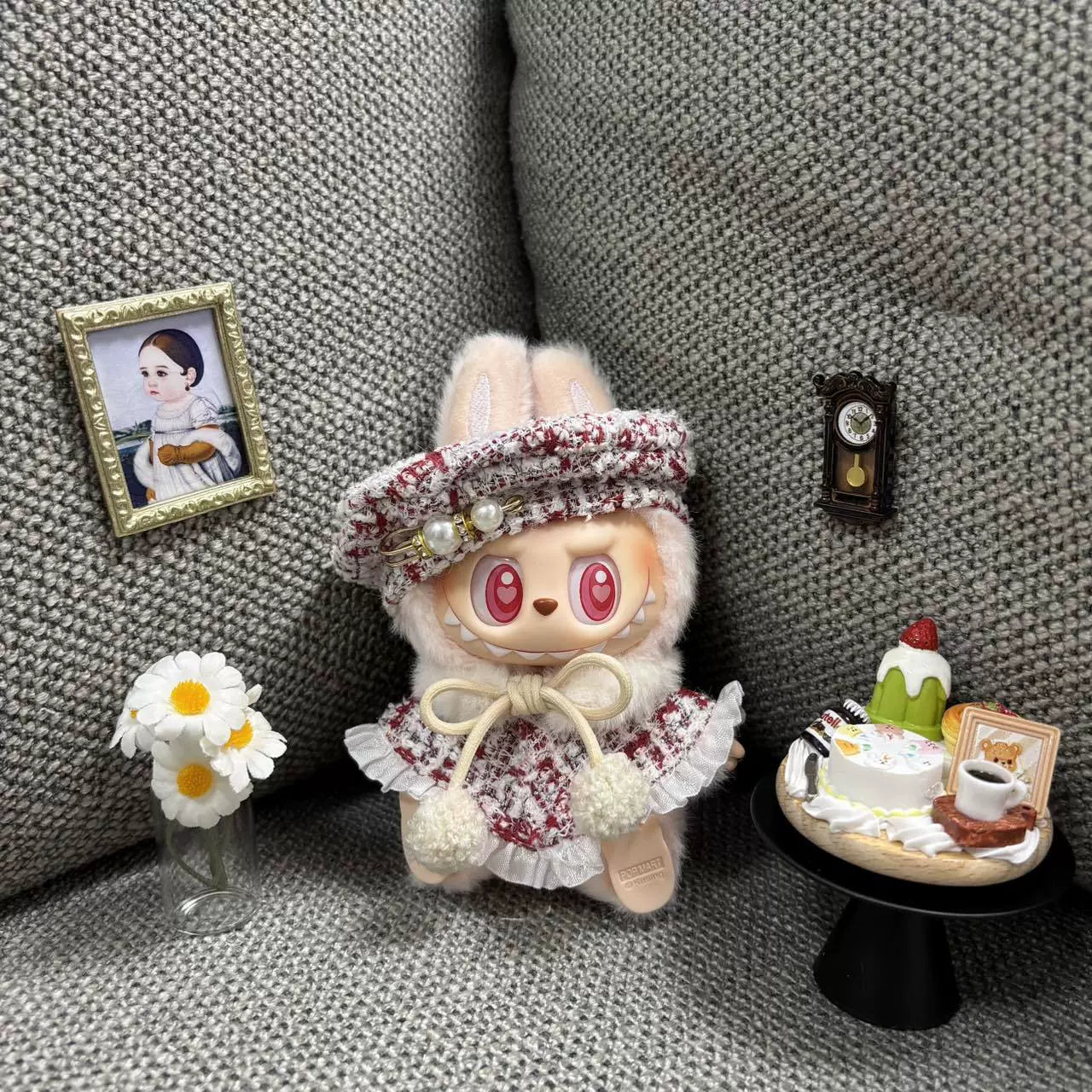 Labubu Chanel-Style Doll Outfit Set