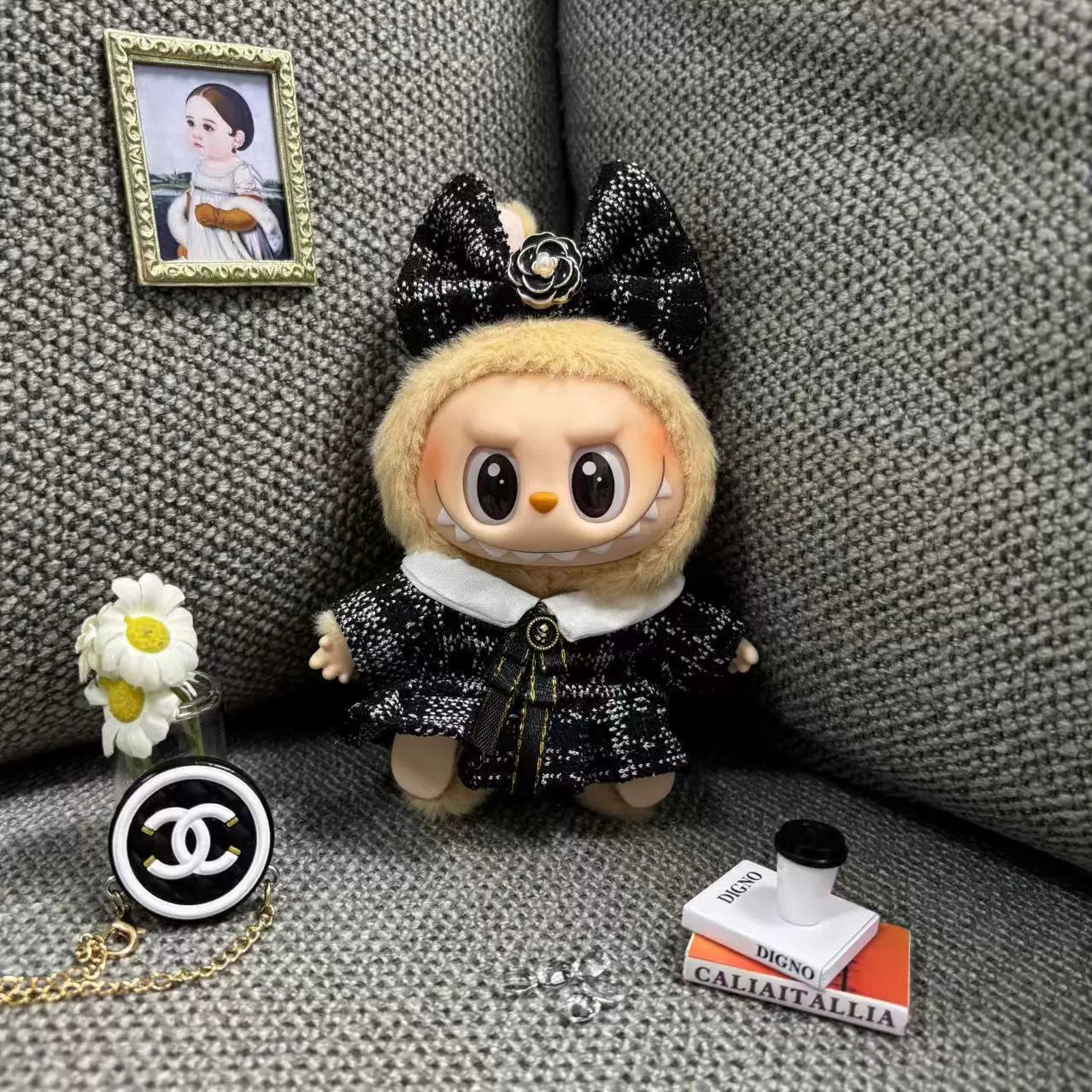 Labubu Chanel-Style Doll Outfit Set