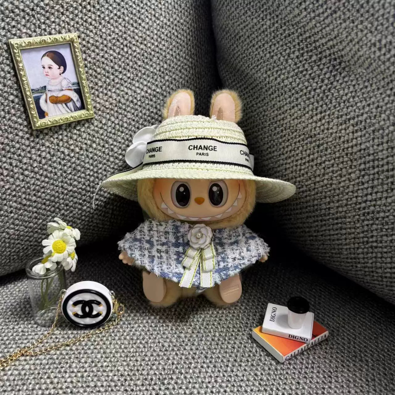 Labubu Chanel-Style Doll Outfit Set