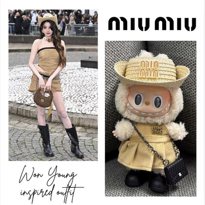 Labubu Chanel-Style Doll Outfit Set