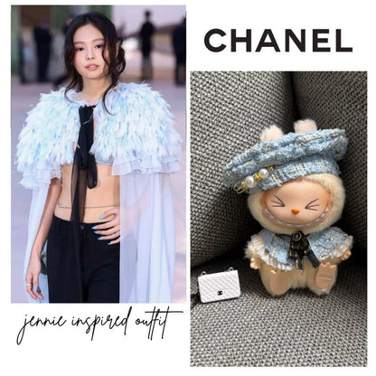 Labubu Chanel-Style Doll Outfit Set