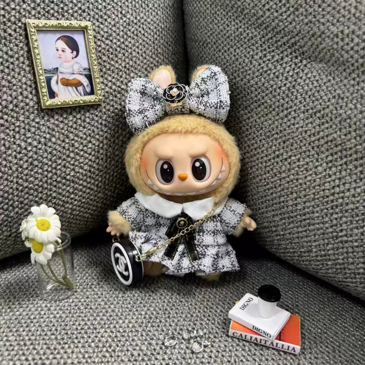 Labubu Chanel-Style Doll Outfit Set