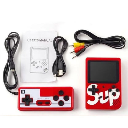 Retro Mini Handheld Game Console - 400 Classic Games, Rechargeable, TV Output & 2-Player Mode, Fun Gaming Toy for Kids & Adults