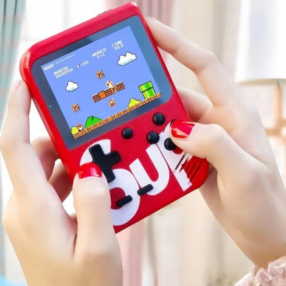 Retro Mini Handheld Game Console - 400 Classic Games, Rechargeable, TV Output & 2-Player Mode, Fun Gaming Toy for Kids & Adults