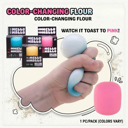 Viral NeeDoh-Style UV Color Changing Squish Toy | Marshmallow Soft Slow Rebound Fidget Stress Relief Squeeze Toy