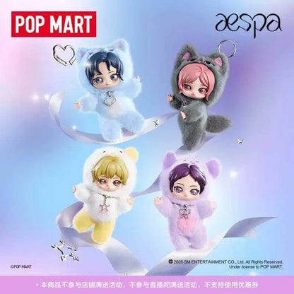 Pop Mart Aespa Fluffy Friends Series Plush Doll Pendant Blind Box