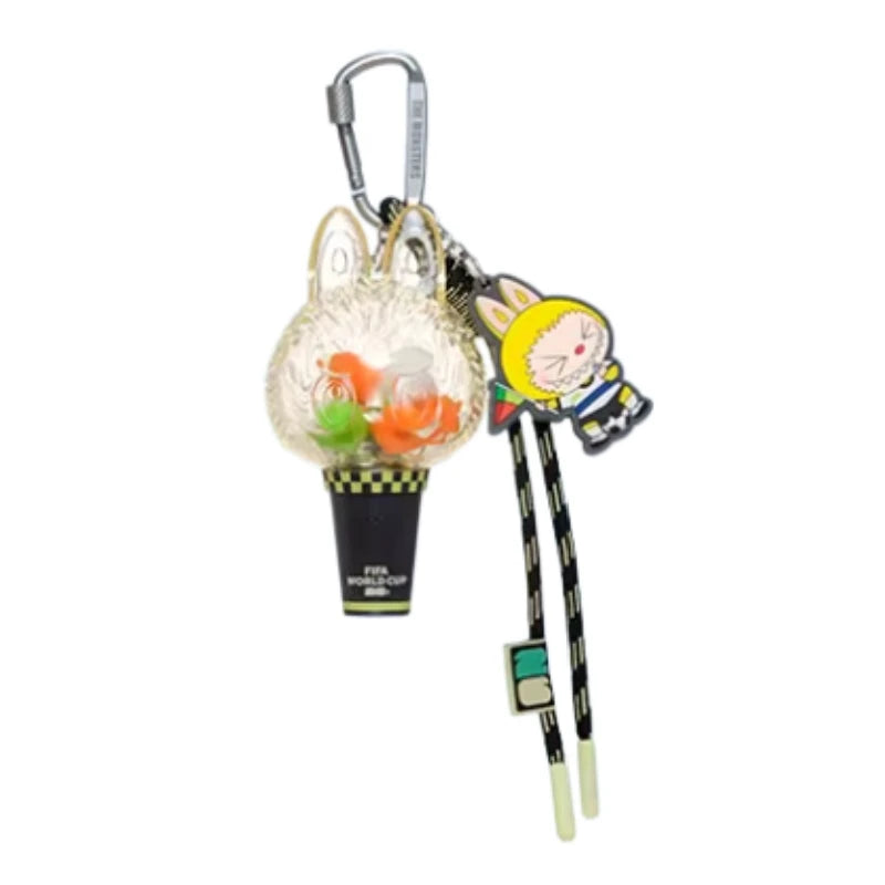 Labubu FIFA Mini Pendant Light Blind Box by POPMART | Portable Keychain Collectible Mystery Toy Gift