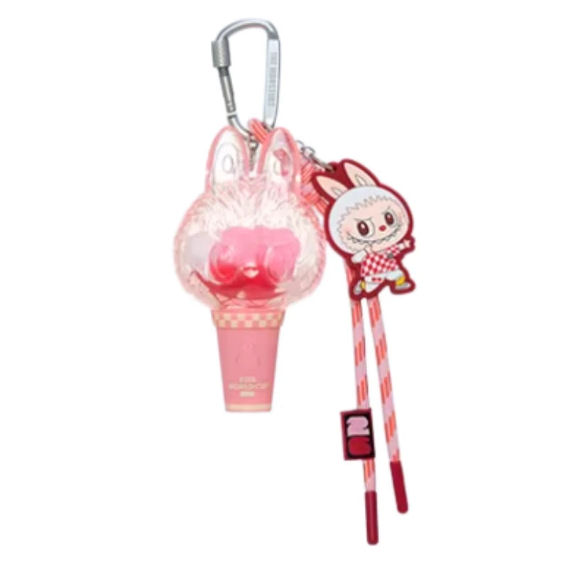 Labubu FIFA Mini Pendant Light Blind Box by POPMART | Portable Keychain Collectible Mystery Toy Gift