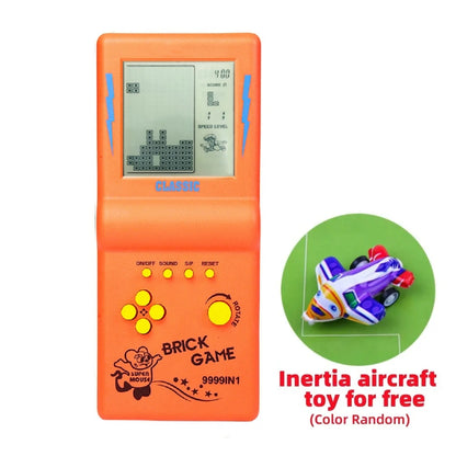 New Brick Game Console | Large Screen Nostalgic Puzzle Game, 23 Built-in Block Games, Adjustable Speed & Difficulty, Battery Powered (2 AA)