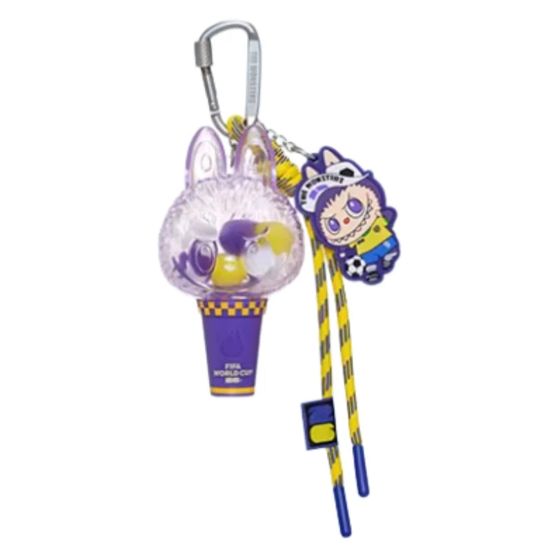 Labubu FIFA Mini Pendant Light Blind Box by POPMART | Portable Keychain Collectible Mystery Toy Gift
