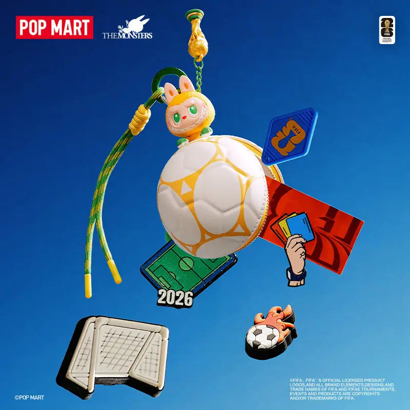 NEW Pop Mart Labubu The Monsters x FIFA Series Football Mini Bag Blind Box | Collectible Pendant Toy for Soccer Fans