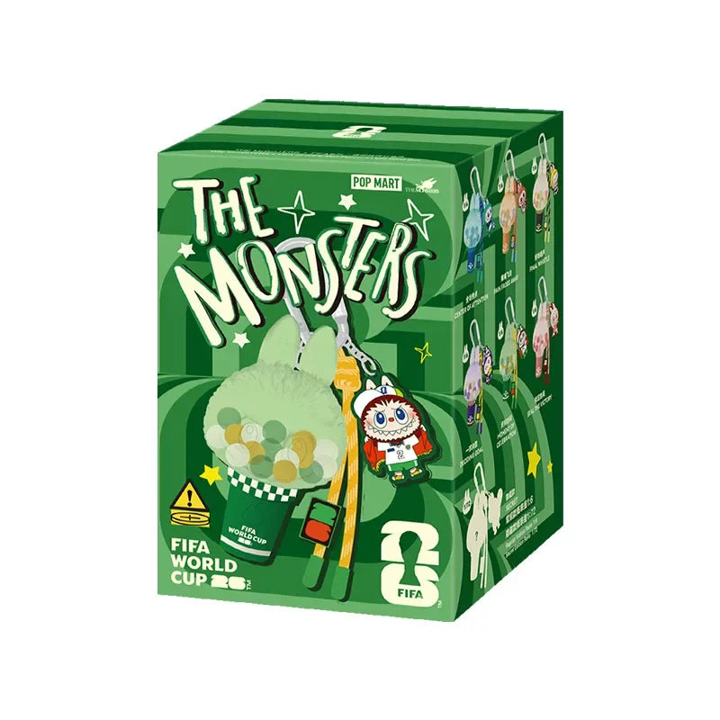 Labubu FIFA Mini Pendant Light Blind Box by POPMART | Portable Keychain Collectible Mystery Toy Gift