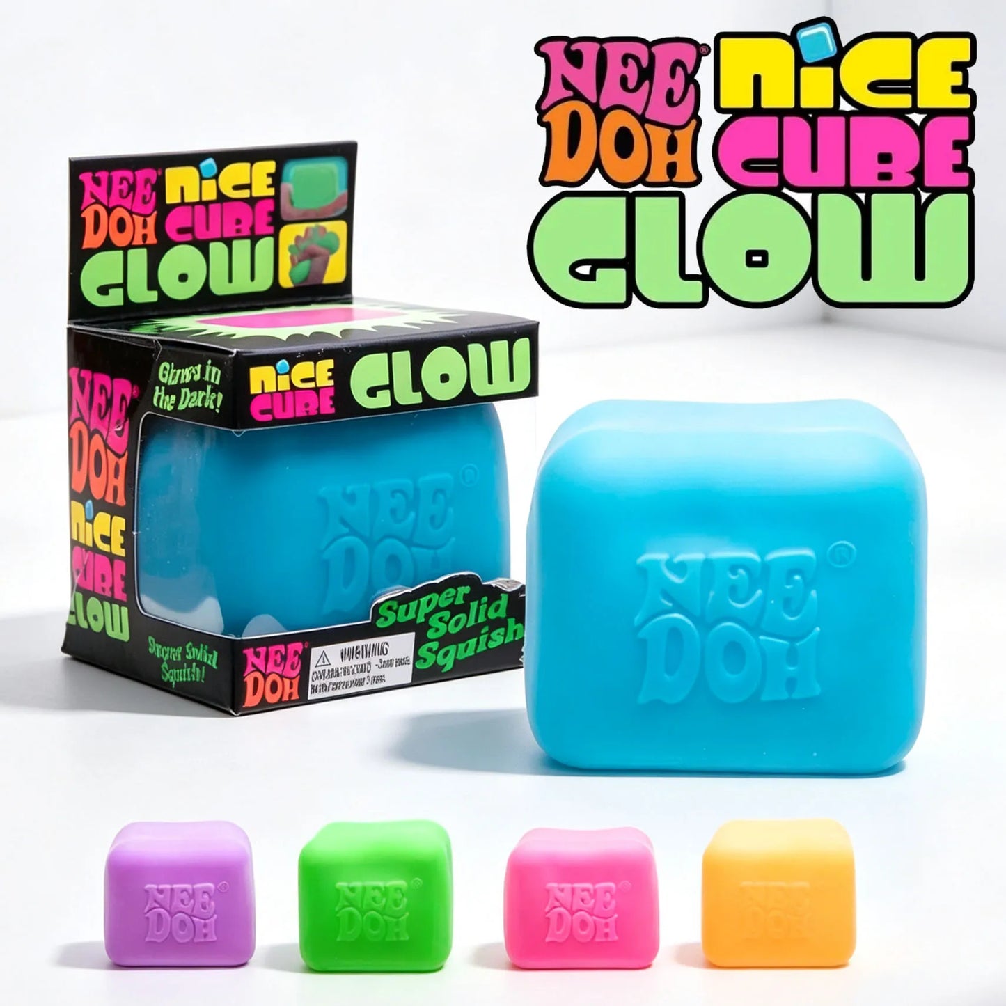 Nee Doh Nice Cube Squishy Fidget Toy | Maltose Slow Rebound Stress Relief Ball