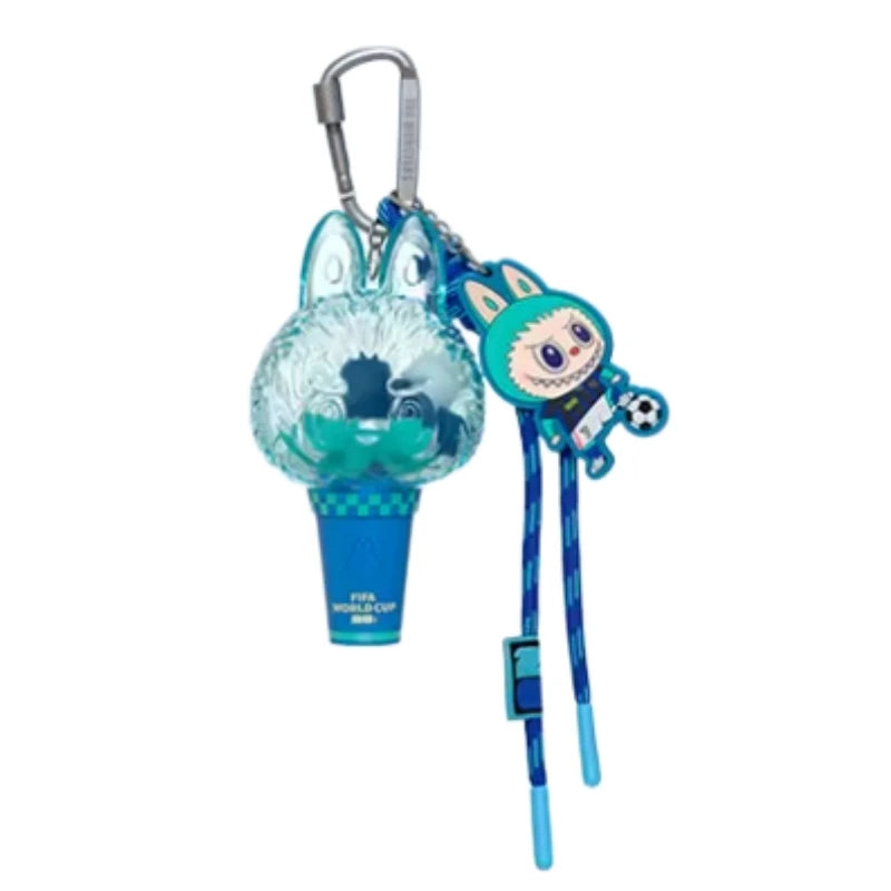 Labubu FIFA Mini Pendant Light Blind Box by POPMART | Portable Keychain Collectible Mystery Toy Gift