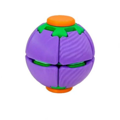 3D Printed Fidget Gear Ball Press Rotation Stress Relief Spiral Fidget Spinner Button Decompression Toy for Adults Kids