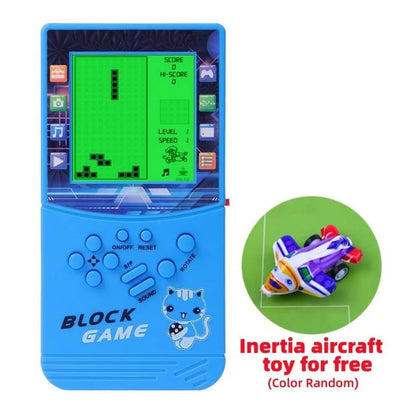 New Brick Game Console | Large Screen Nostalgic Puzzle Game, 23 Built-in Block Games, Adjustable Speed & Difficulty, Battery Powered (2 AA)