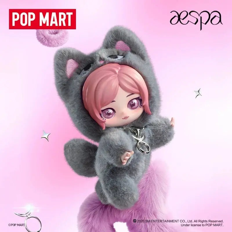 Pop Mart Aespa Fluffy Friends Series Plush Doll Pendant Blind Box