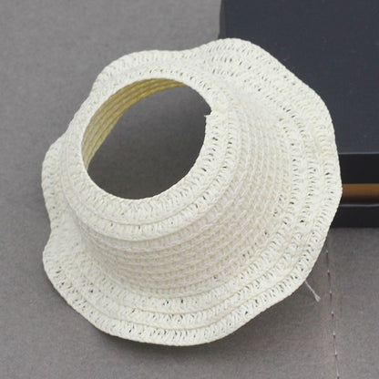 Doll Cloth Sunshade Straw Hat For Labubu