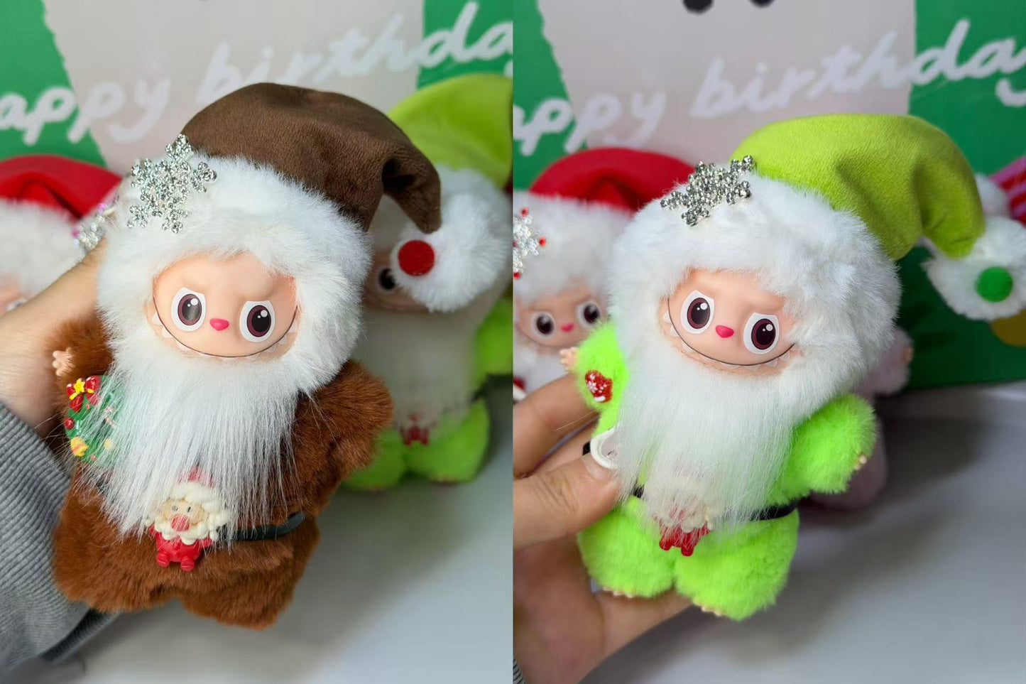 LABUBU X Santa Claus Retrofit Design Pendants