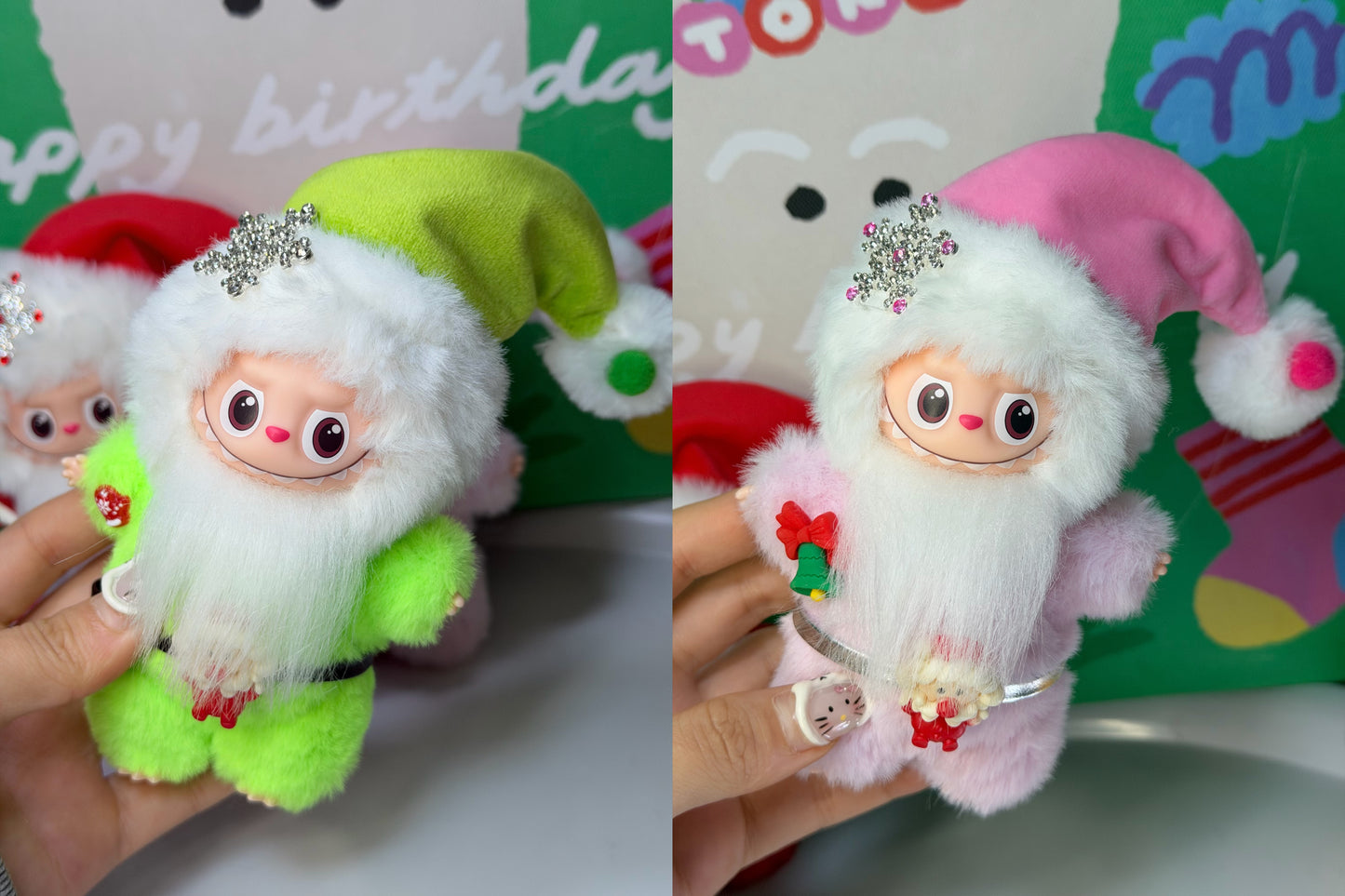 LABUBU X Santa Claus Retrofit Design Pendants