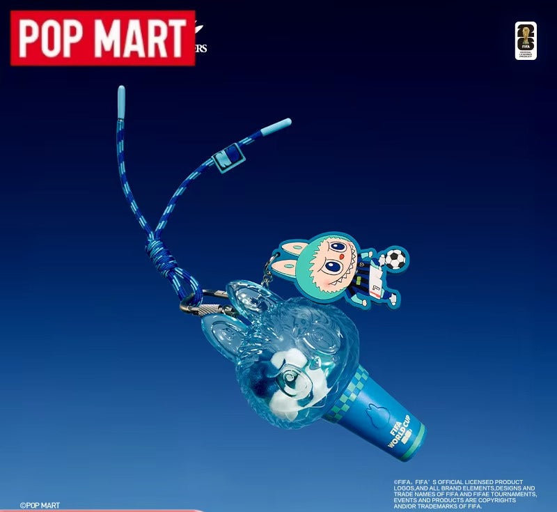 Labubu FIFA Mini Pendant Light Blind Box by POPMART | Portable Keychain Collectible Mystery Toy Gift