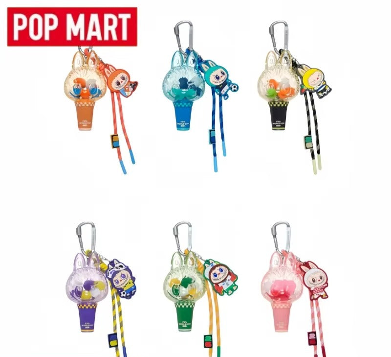 Labubu FIFA Mini Pendant Light Blind Box by POPMART | Portable Keychain Collectible Mystery Toy Gift