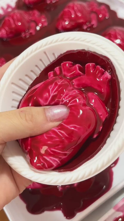 Realistic Heart-Shaped Stress Relief Squeeze Toy