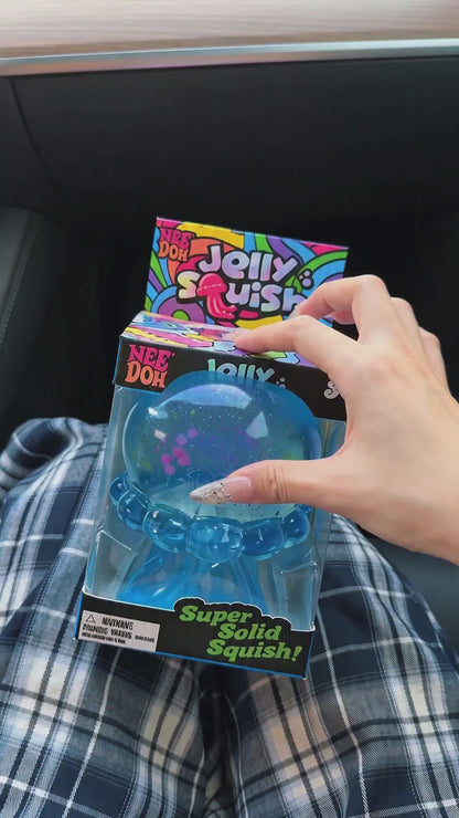 Jellyfish Squishy Fidget Toy, Stress Relief Squeeze Toy for Anxiety & Focus
