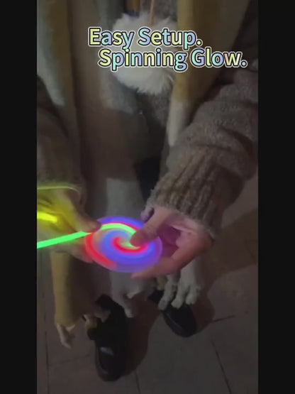 Spinning Glow Stick Lollipops for Halloween Decorations